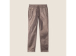 Pantalon ajusté enduit 7/8ème