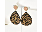 Boucles d'oreilles léopard vintage, 974 île de la Réunion