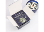 Bougie de Cristal du Zodiaque avec Bracelet de Pierres Précieuses - Cancer
