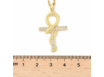 Collier croix de Ankh et serpent de la connaissance