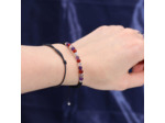 Bougie de Cristal du Zodiaque avec Bracelet de Pierres Précieuses - Vierge