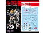 Water Decals MGSD Barbatos