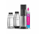 Machine à gazéifier sodastream duo noire pack 2 carafes en verre 1l + 2 bouteilles 1l