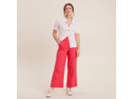 Pantalon flou ceinturé 7/8ème