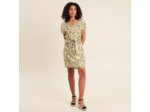 Robe droite fluide col en V