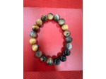 Bracelet Oeil de Tigre Gold Gris