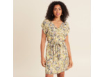 Robe droite fluide col en V