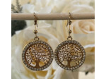 Boucle d'oreilles arbre de vie