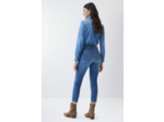Jean Push In Secret Glamour cropped slim avec mélange de tweed