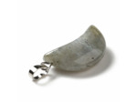 Pendentif lune labradorite naturelle