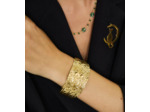 Bracelet Jonc Martelé - Doré