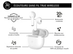 Ecouteurs true wireless