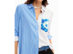 CHEMISE PATCHWORK RAYURES FLEUR