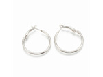 Créole basique acier inoxydable argent 3cm