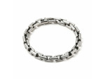 Bracelet maille rectangulaire acier inoxydable