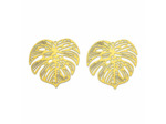 Pendentif monstera filigrane