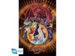 YU-GI-OH! - Poster « Yugi Slifer et Magicien » roulé filmé (91.5x61)