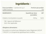 CRÉATINE MONOHYDRATE 500g