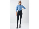 Jegging à taille haute en denim noir