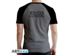 GAME OF THRONES - Tshirt "Stark" homme MC gris & noir