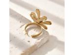 Bague fleur oeil de tigre