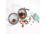 Infuseur Boule à Thé avec Pierres Précieuses - Aventurine Verte - récupération émotionnelle et encouragement