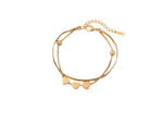 Bracelet double cœur 974, île de la Réunion