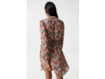 Robe imprimée avec encolure cache-c?ur