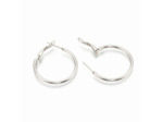 Créole basique acier inoxydable argent 3cm