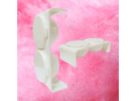POT DOUBLE FOYER- BLANC
