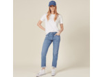 Jeans girlfriend taille haute