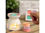 Brûleur à Cire avec Quatre fondants de Cires de Soja