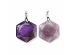 pendentif pentagramme en améthyste