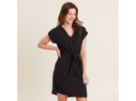 Robe droite col en V