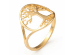TREE OF LIFE BAGUE ACIER INOXYDABLE