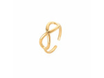 SAKYA REGLABLE BAGUE ACIER OR