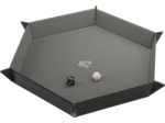 Gamegenic – Piste de dés magnétique hexagonal - Noir/Gris