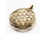 Pendentif fleur de vie 3D acier inoxydable