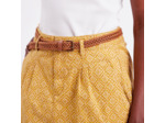 Jupe chino droite ceinturée