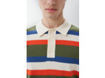 Polo à rayures en tricot