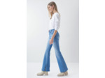 Jean Push In Secret Glamour flare bleu clair