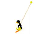 Animal à pousser, pingouin en bois - 50962 - New Classic Toys