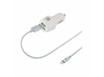Chargeur allume-cigare & câble usb / compatible lightning 4,8a 2m