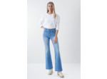 Jean Push In Secret Glamour flare bleu clair