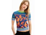 T-SHIRT TROPICAL MAILLE