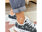 Bracelet de cheville Perla en acier inoxydable