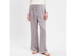 Pantalon large fluide satiné