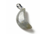 Pendentif lune labradorite naturelle