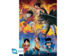 ONE PIECE - Poster "Ace Sabo Luffy" roulé filmé (91.5x61)