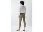 Pantalon chino couleur cropped slim